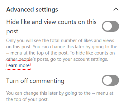 Advanced Setting Page Advanced Setting Page