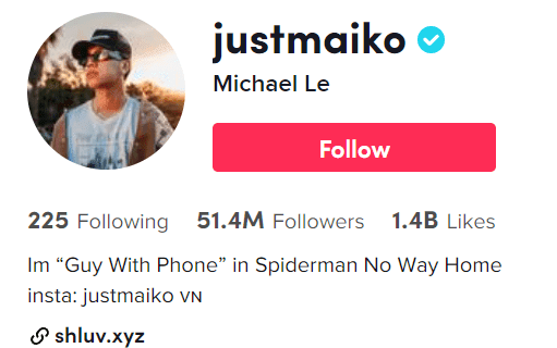 Michael Le Michael Le - Most Followed People on TikTok
