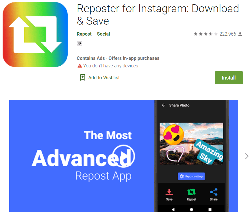 Reposter for Instagram Reposter for Instagram